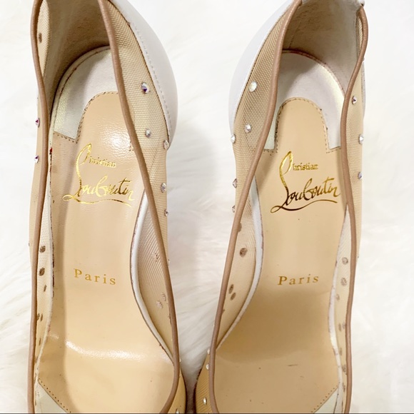 SOLD Christian Louboutin Mesh Follies Strauss - Picture 4 of 8